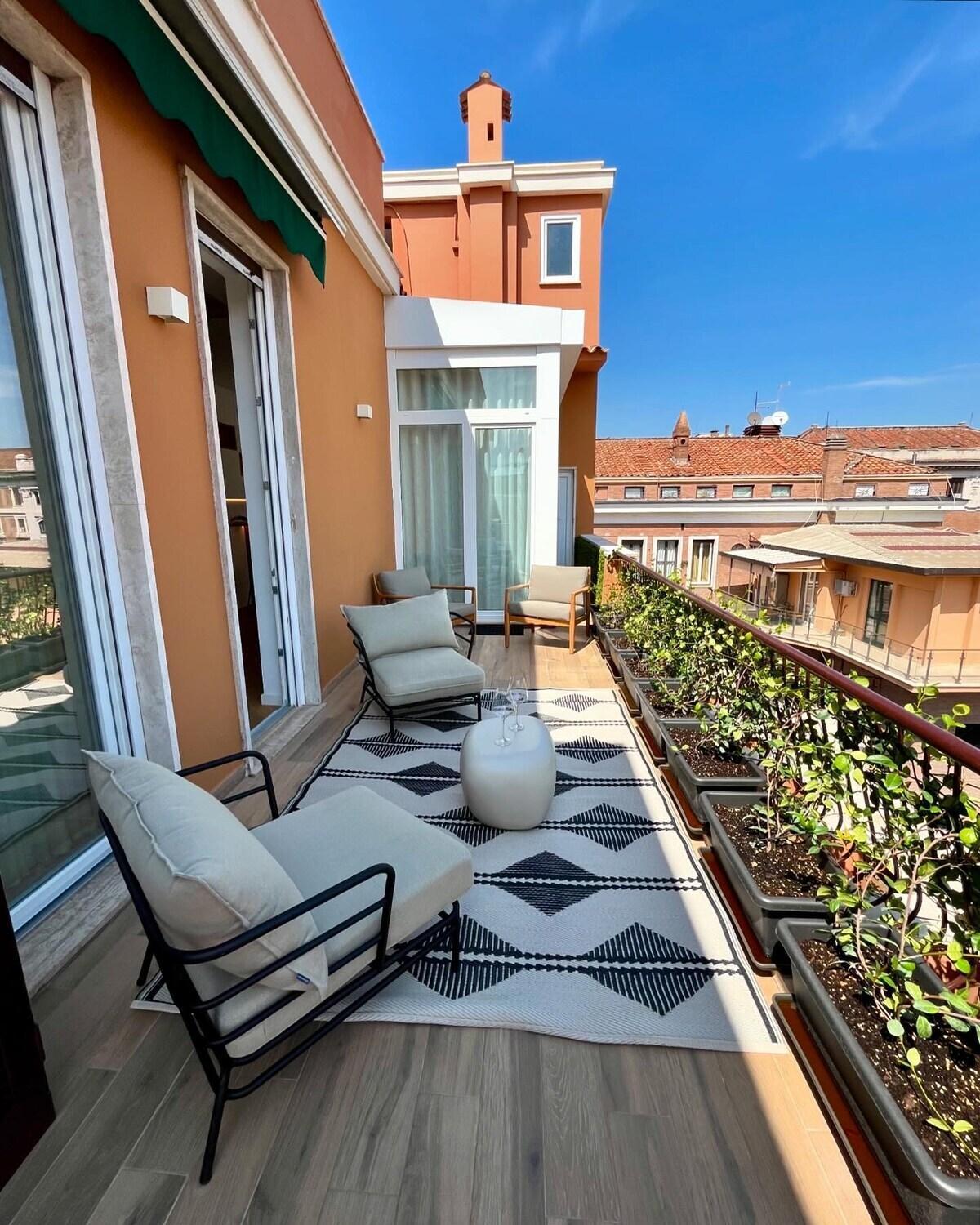 Green Tevere Rooftop ローマ 部屋 写真
